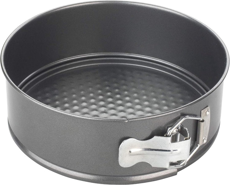 Moule à charnière Chef Aid - Moule à gâteau rond de 20 cm avec fond amovible - Revêtement antiadhésif - Moule allant au four pour gâteau, quiche au cheesecake - Acier