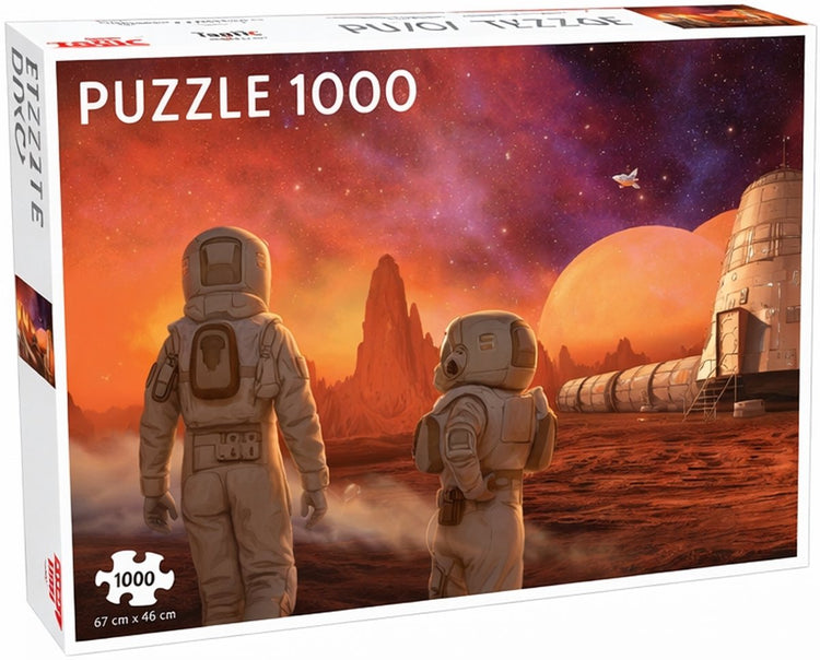Mission du Futuroscope Tactic sur Mars – puzzle – 1000 pièces – expérience spatiale futuriste – design épuré et apaisant – haute qualité scandinave