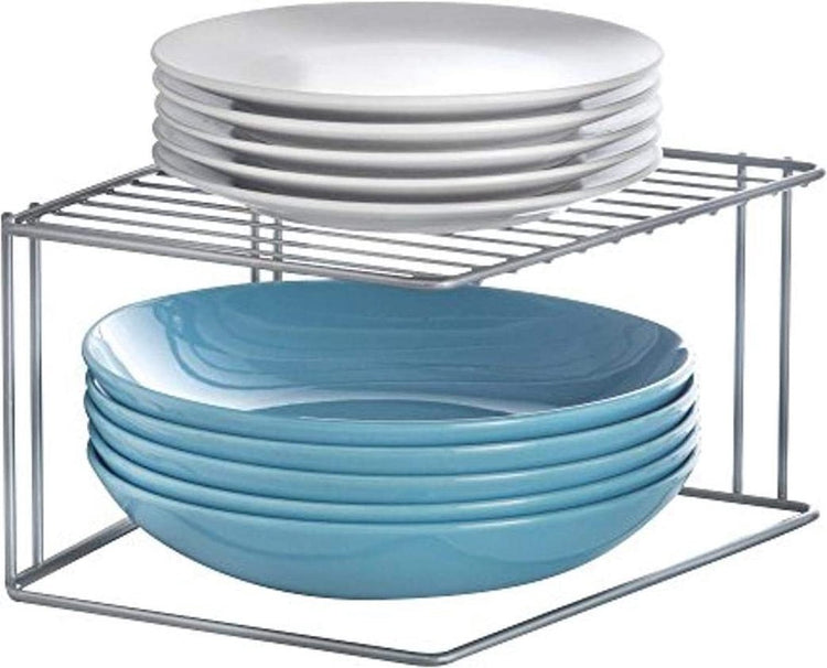 Metaltex boîte de rangement pour armoire de cuisine 2 étagères 25 x 25 x 15 cm en métal