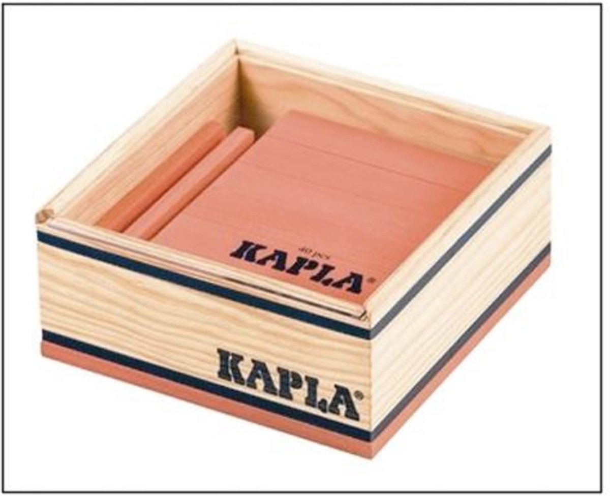 Kapla - couleur - jouets de construction - orange - 40 planches