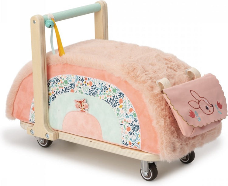 Lilliputiens - Stella le trotteur cerf - vous pouvez ranger toutes vos affaires dans le sac amovible - si votre enfant devient trop grand pour le trotteur, le siège peut être retiré et servir de siège - convient à partir de 1 an