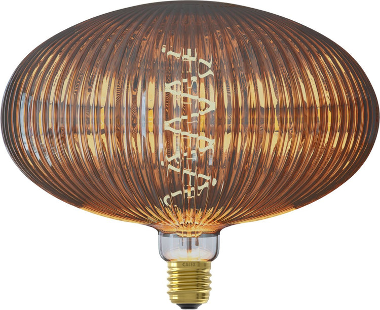 Lampe LED Calex pulse lille - e27 - source de lumière à filament - lumière blanc chaud - verre fumé