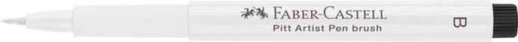 Stylo à dessin Faber-castell - stylo d'artiste Pitt - pinceau - blanc - fc-167401