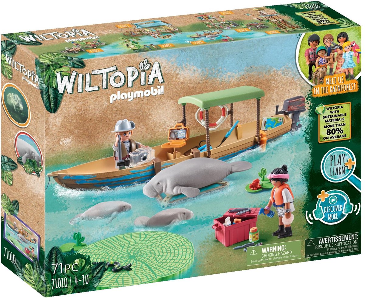 Playmobil Wiltopia en bateau Trip to the Sea Vows 71010