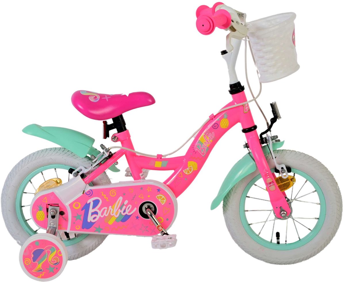 Barbie Children's Bike Girls 12 pouces Rose Two Hand Brakes