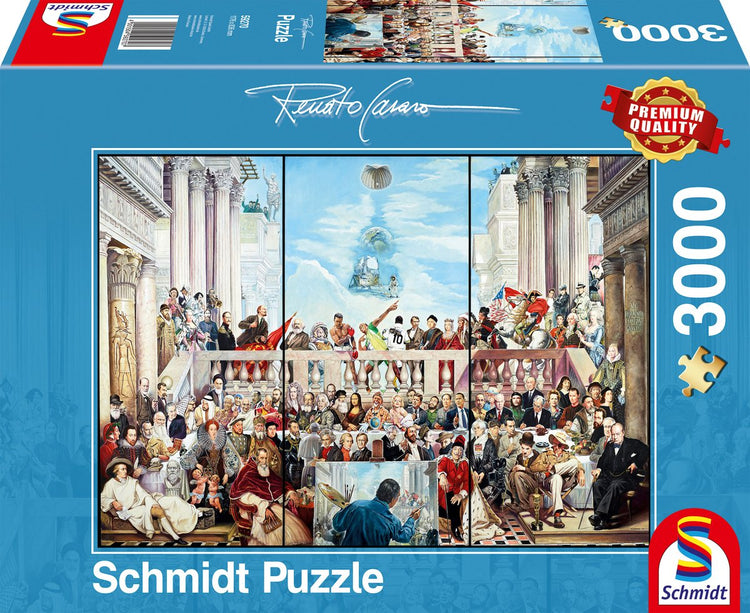 Schmidt - puzzle - voici comment passe la renommée du temps - Renato Casaro - 3000 pièces - adultes - à partir de 14 ans