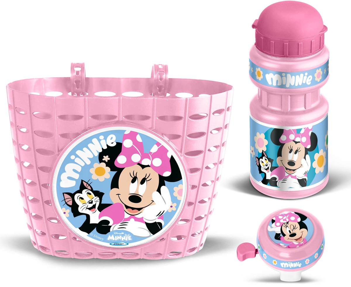 Stamp Disney set d'accessoires minnie rose bleu 3 pièces