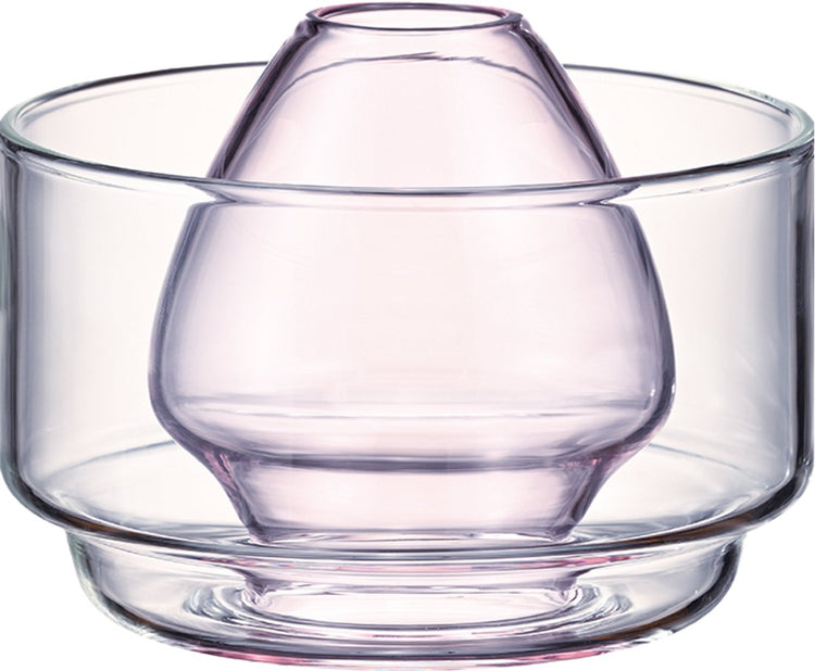Support Hario Matcha Chasen avec bol - verre résistant à la chaleur - rose