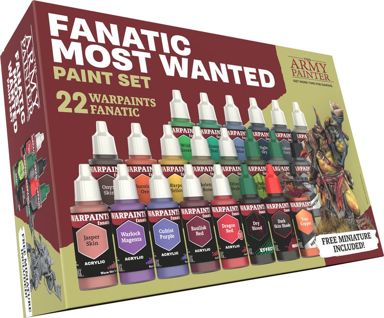 Le peintre de l'armée, fanatique des peintures de guerre les plus recherchés 22 x 18 ml de peinture acrylique, peinture de passe-temps miniature, peinture de qualité pour les jeux de guerre miniatures