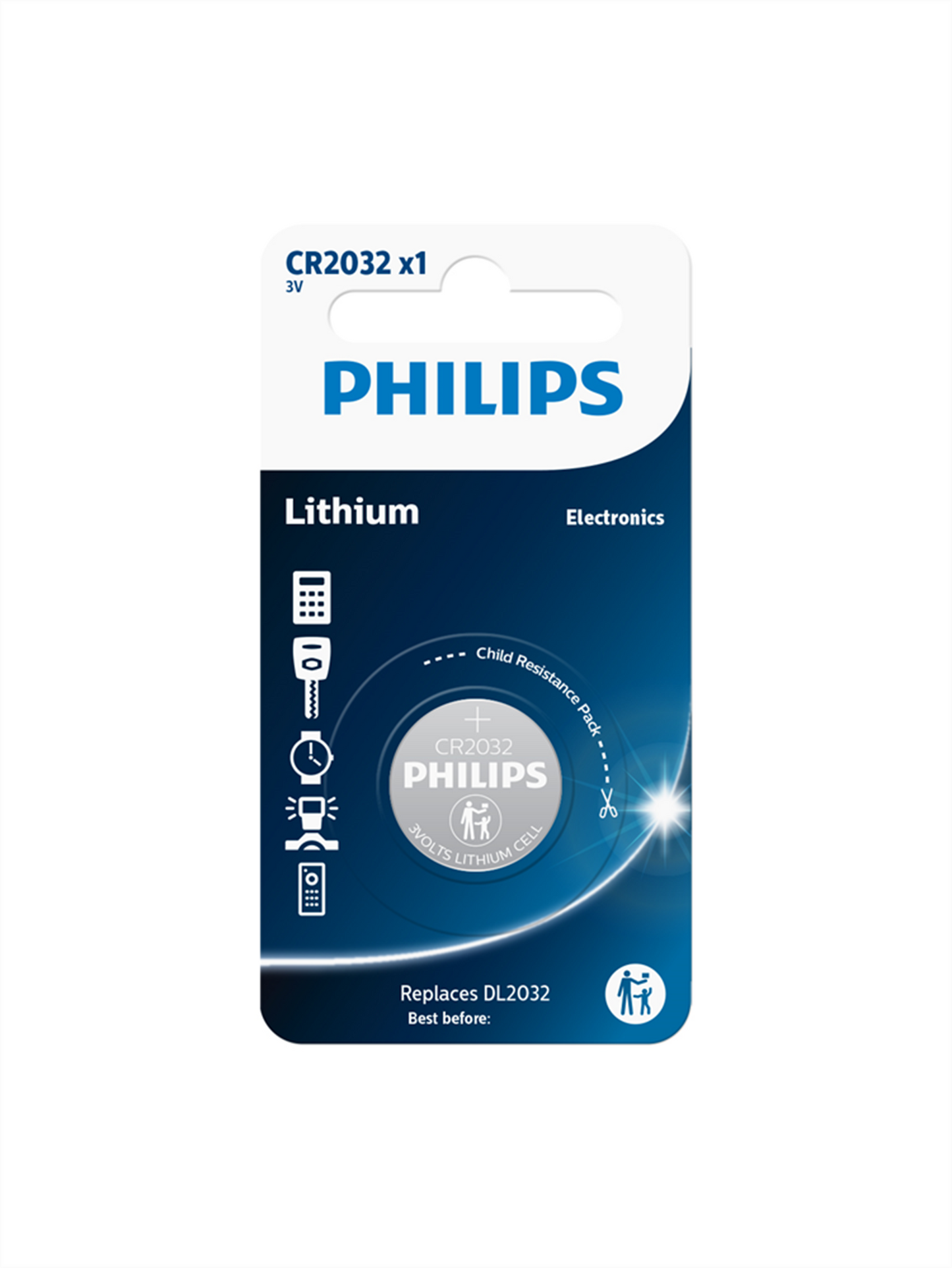 Pile Varta Philips lithium cr2032 3v