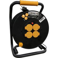 Enrouleur de câble Relectric pro 25 mtr ip44 3x1,5mm - relec492190 relec492190