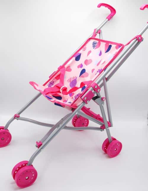 Vedes Dolls Buggy avec des coeurs pliants