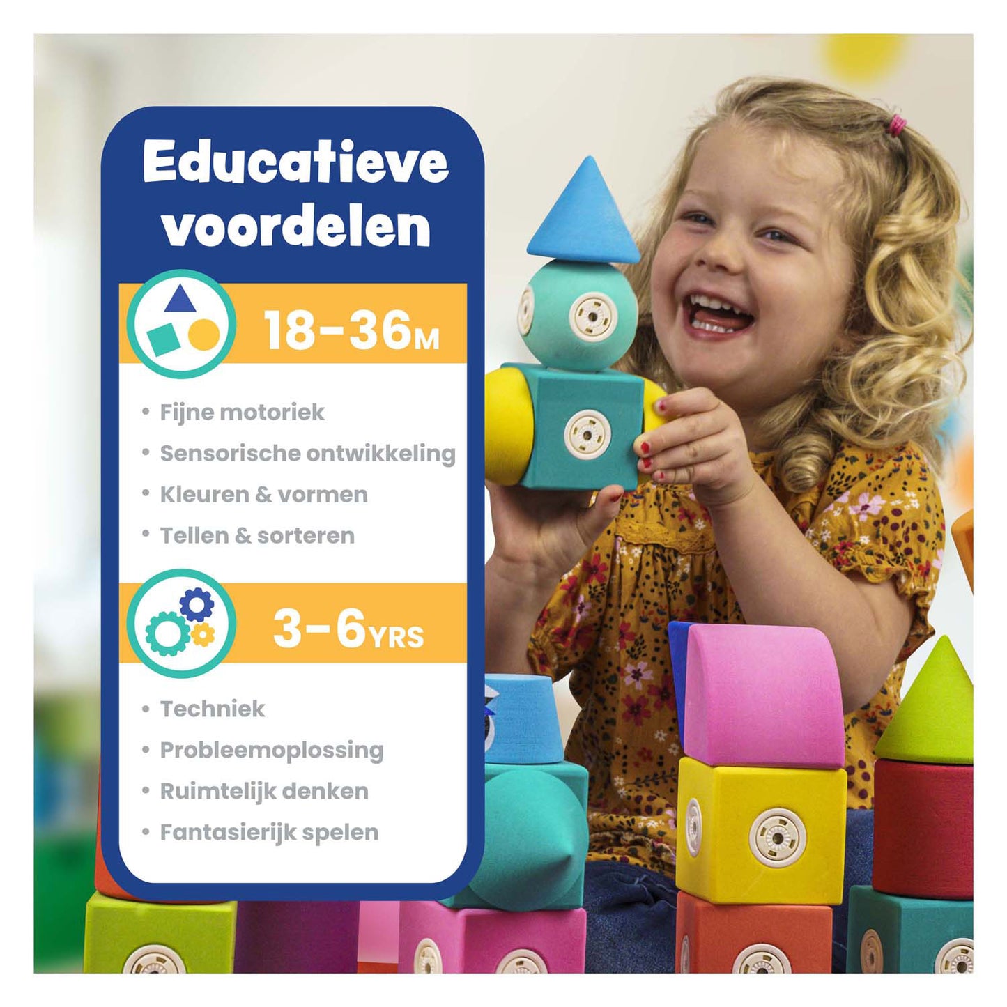 Blocs de mousse magnétique Blockaroo, 60 pcs.