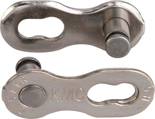 Cadenas de vélo KMC missingLink 7 8R EPT 7.3mm argenté