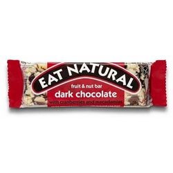 Mangez une barre de petit-déjeuner naturelle canneberge, chocolat noir 12 morceaux de 40g