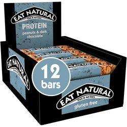 Barre de petit-déjeuner manger du chocolat noir naturel, cacahuète 40 g 12 pièces
