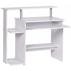 Table d'ordinateur Wohnling rectangulaire blanc 940 x 485 x 905 mm aggloméré