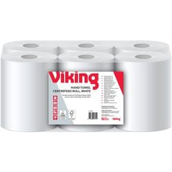 Rouleau de serviettes Viking 2 couches blanc 6 rouleaux