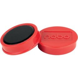 Aimants magnétiques pour tableau blanc Nobo - pack de 10 - aimants 38 mm - rouge