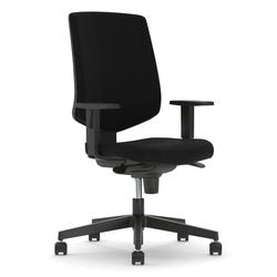 Chaise de bureau nowy styl nexter noir mécanisme synchrone accoudoirs 2d