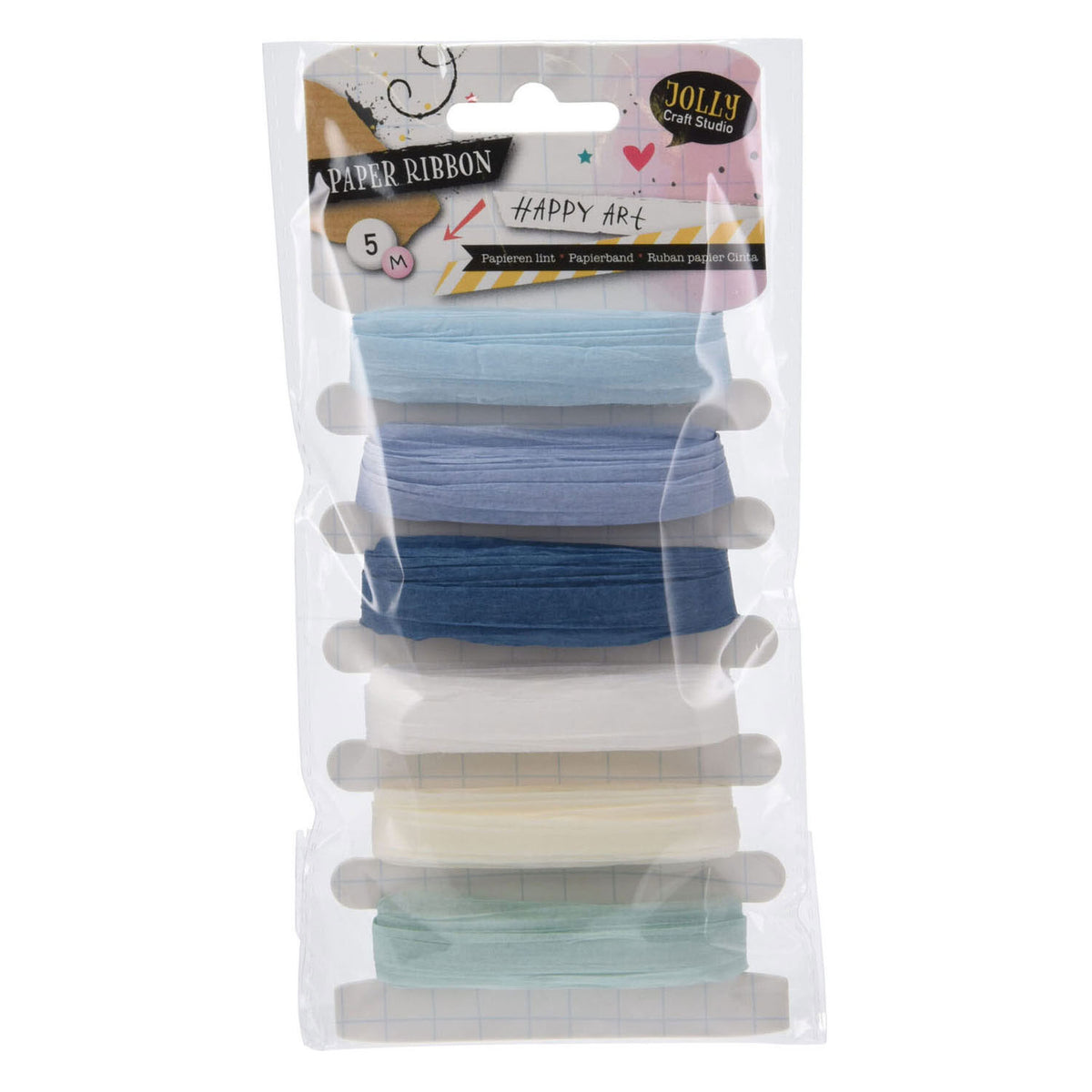Couleur du ruban en papier, 6x5 mtr.