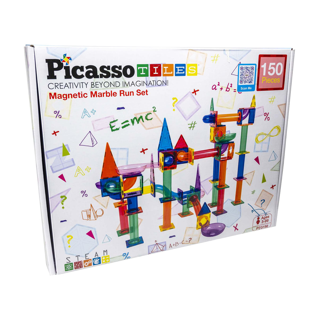 SELECTA PICASSOTILES MARBLE RUN - TILES MAGNÉTIQUES DE BUILDAGE, 150DLG.