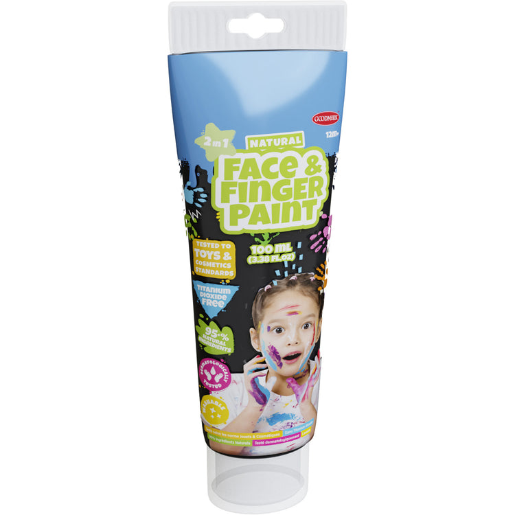 Boti Natural Face Fingerpaint Tube Black, 100 ml