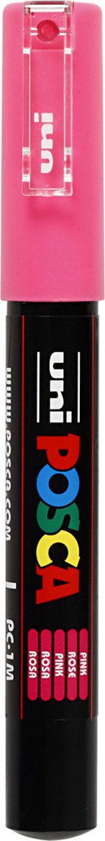 Marqueur Posca Uni-Posca, AFM PC-1M, épaisseur de ligne 0,7 mm, extra-fin, rose, 1 pièce
