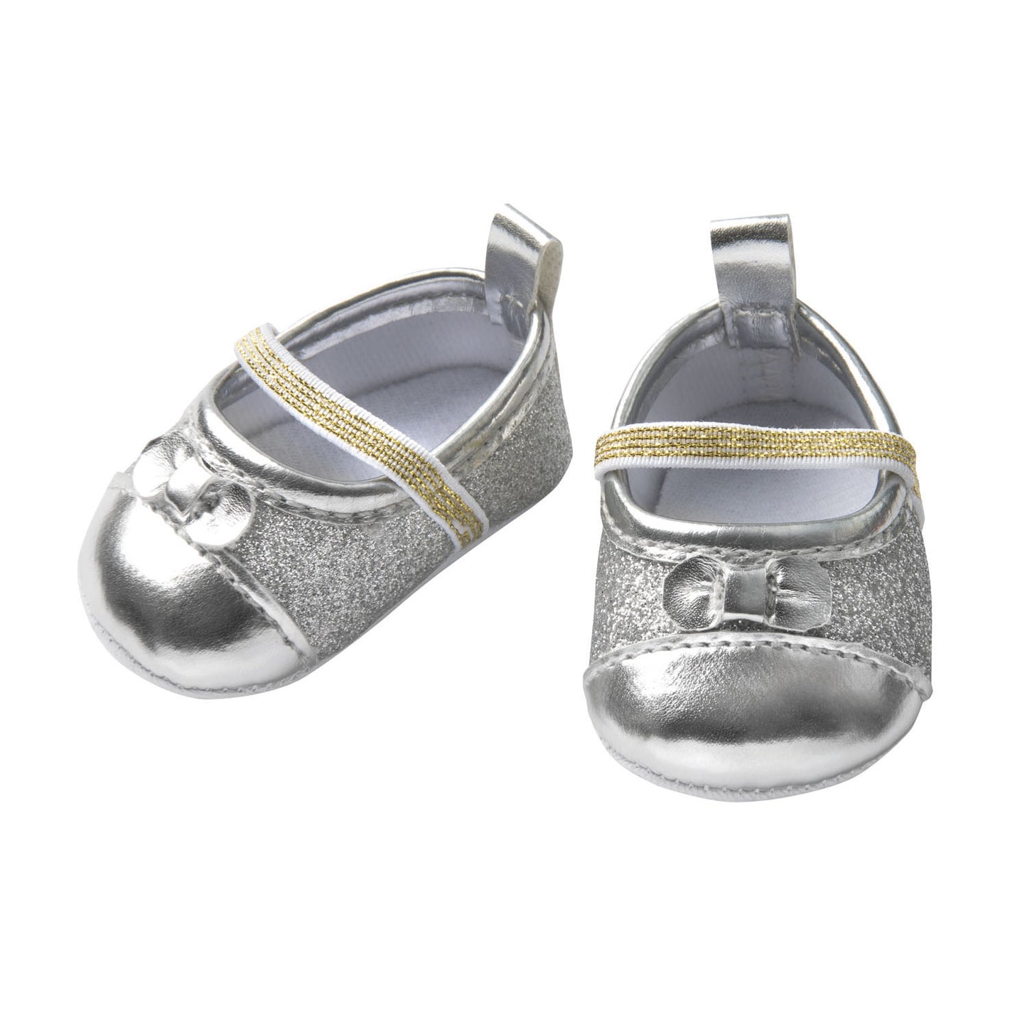 Heless poupée ballerines paillettes - argent, 38-45 cm