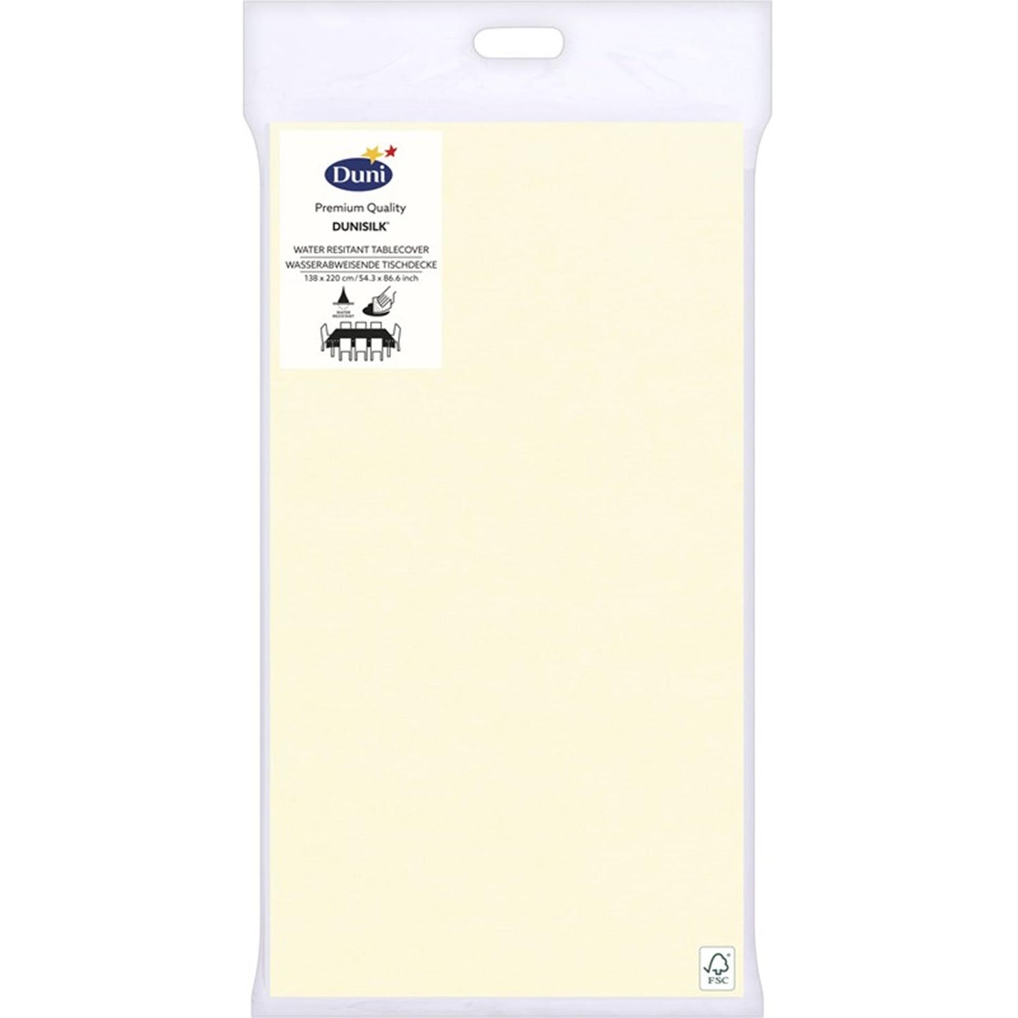 Nappe Duni 138x220cm crème