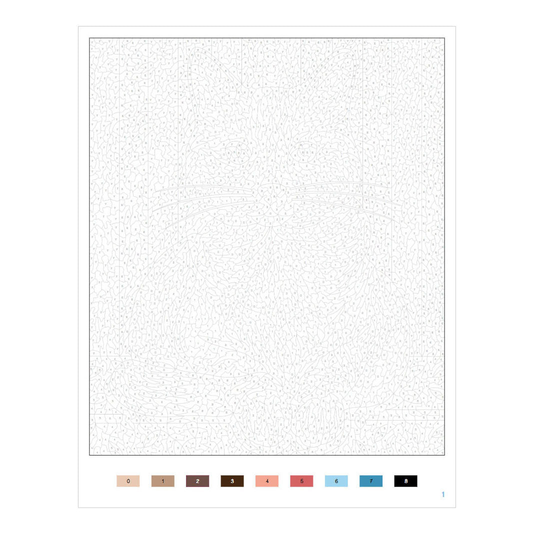 Chats Deltas - coloriages par numéro