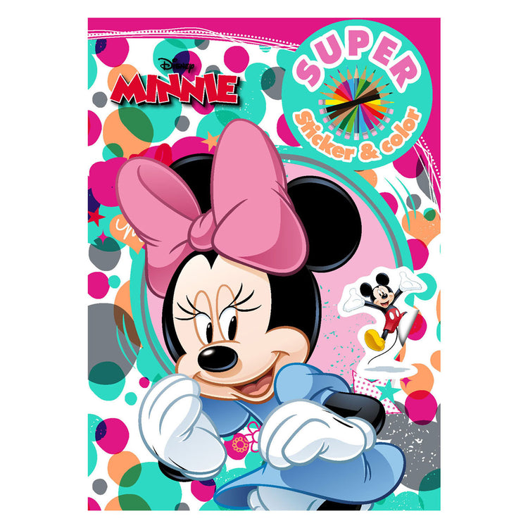 Book Specials Nederland BV Minnie Mouse Super Sticker Color Color Livre