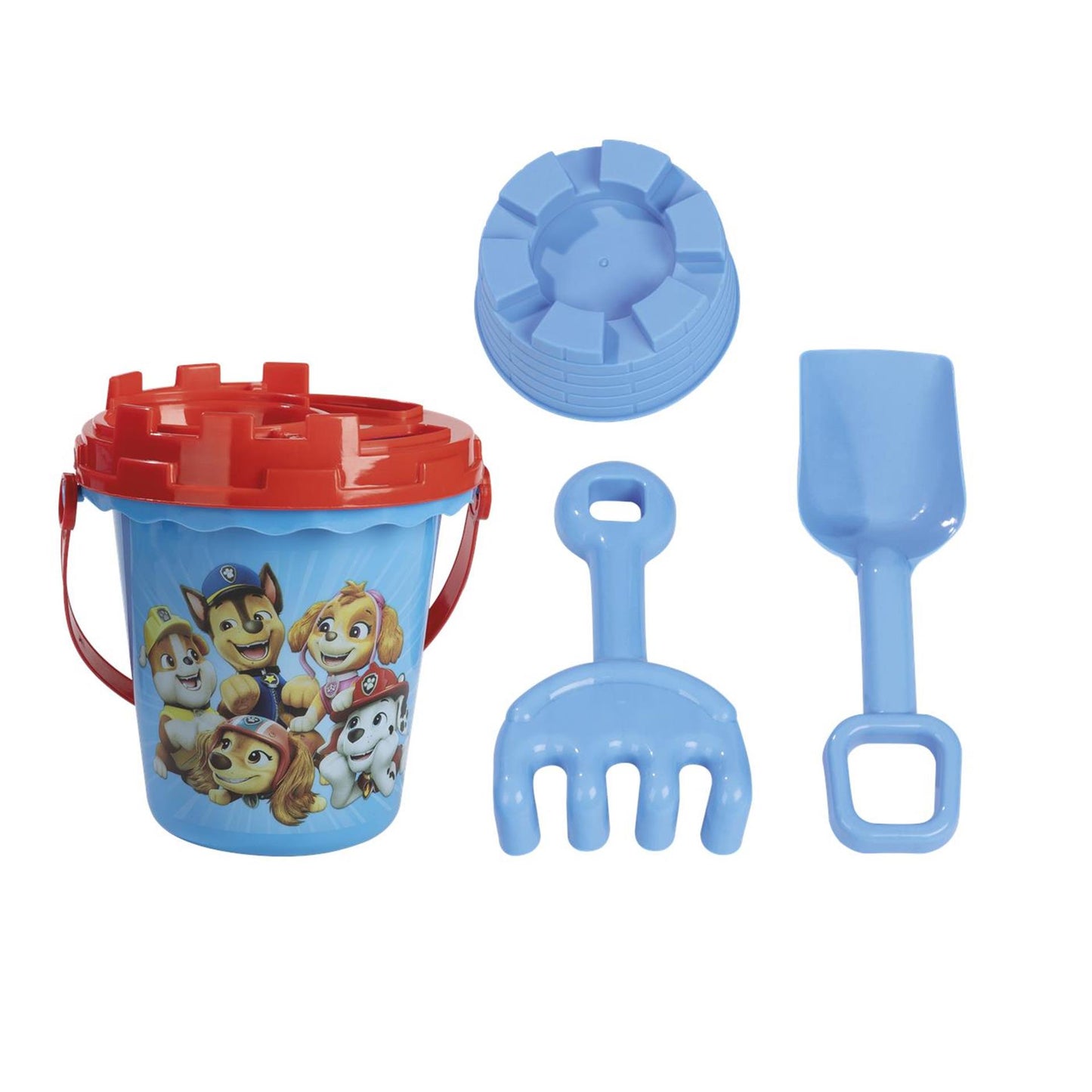 Ensemble de plage Paw Patrol Creative Craft Group en seau bleu - 5 pcs.