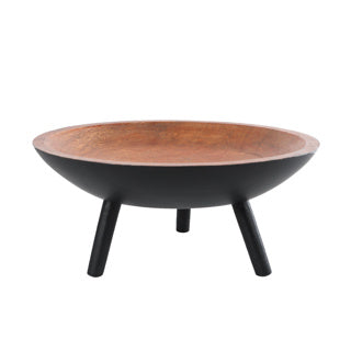 Service Dish Sieb M Legs Natural Black Mango