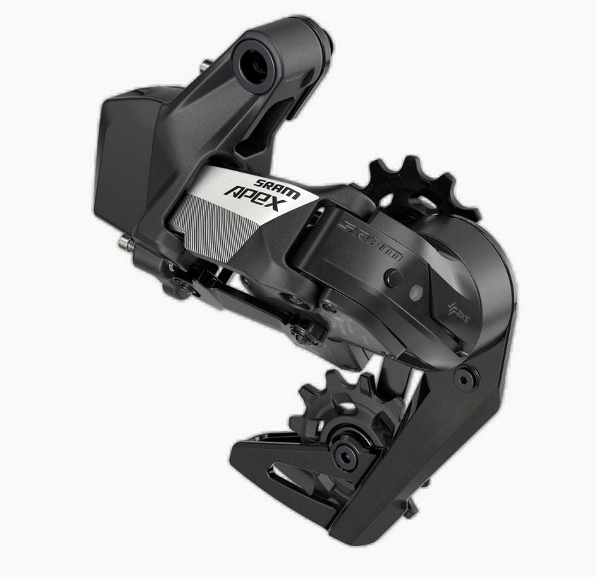 Déraille arrière SRAM. APEX XPLR AXS 10 11-36-44T