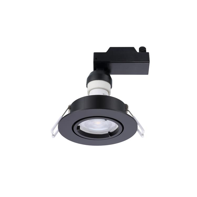 Sylvania 1067280 - kit sylspot rond noir pack de 3 345lm 3000k dir. IP20 | 1 pièce