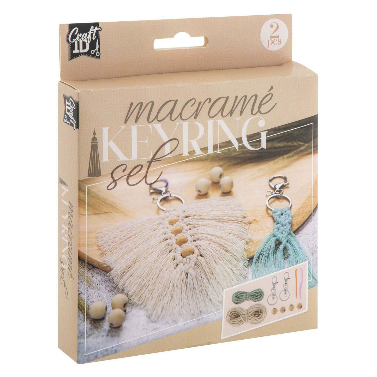 Creative Craft Group Macrame Key Chains, 2st.
