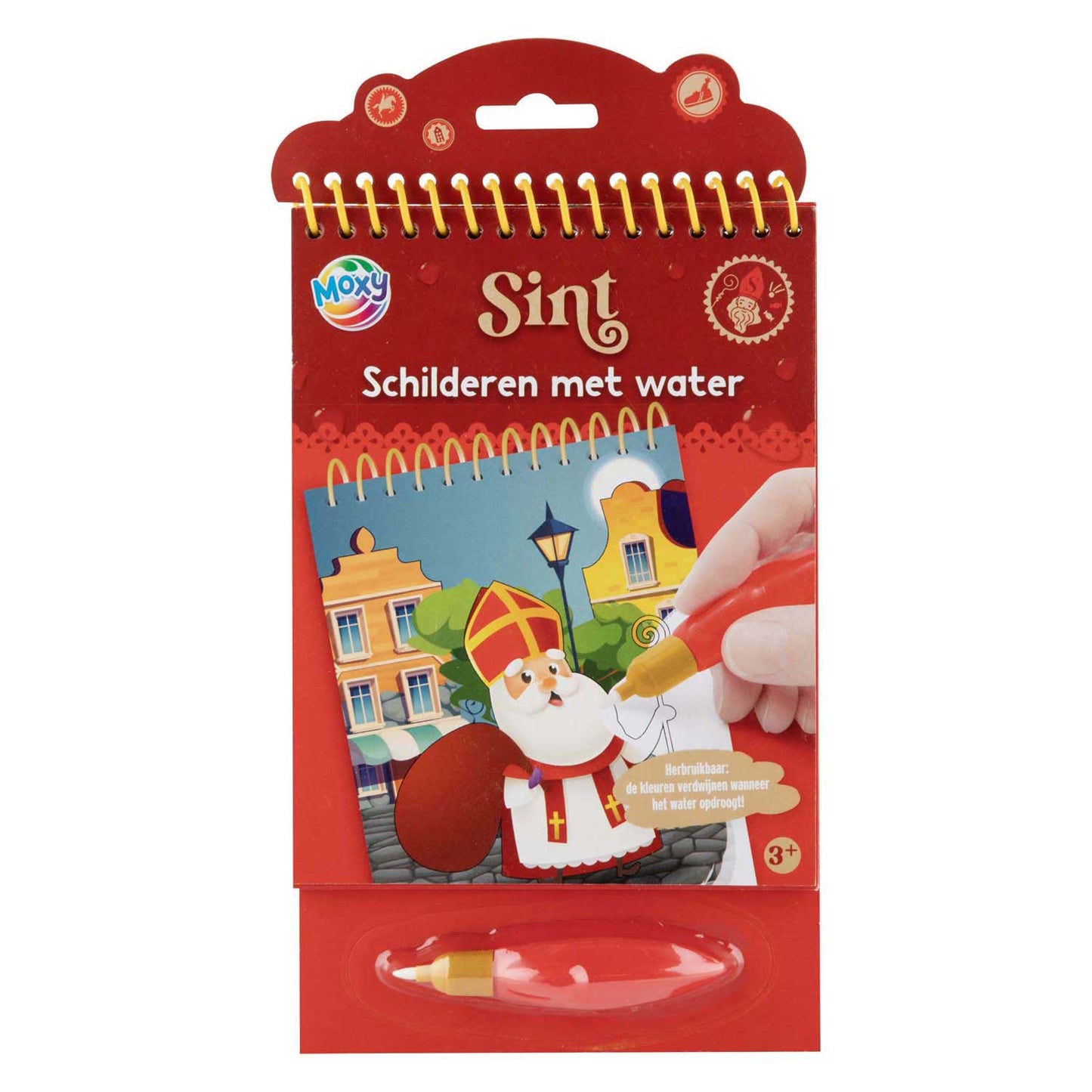 Peindre Sinterklaas avec de l’eau