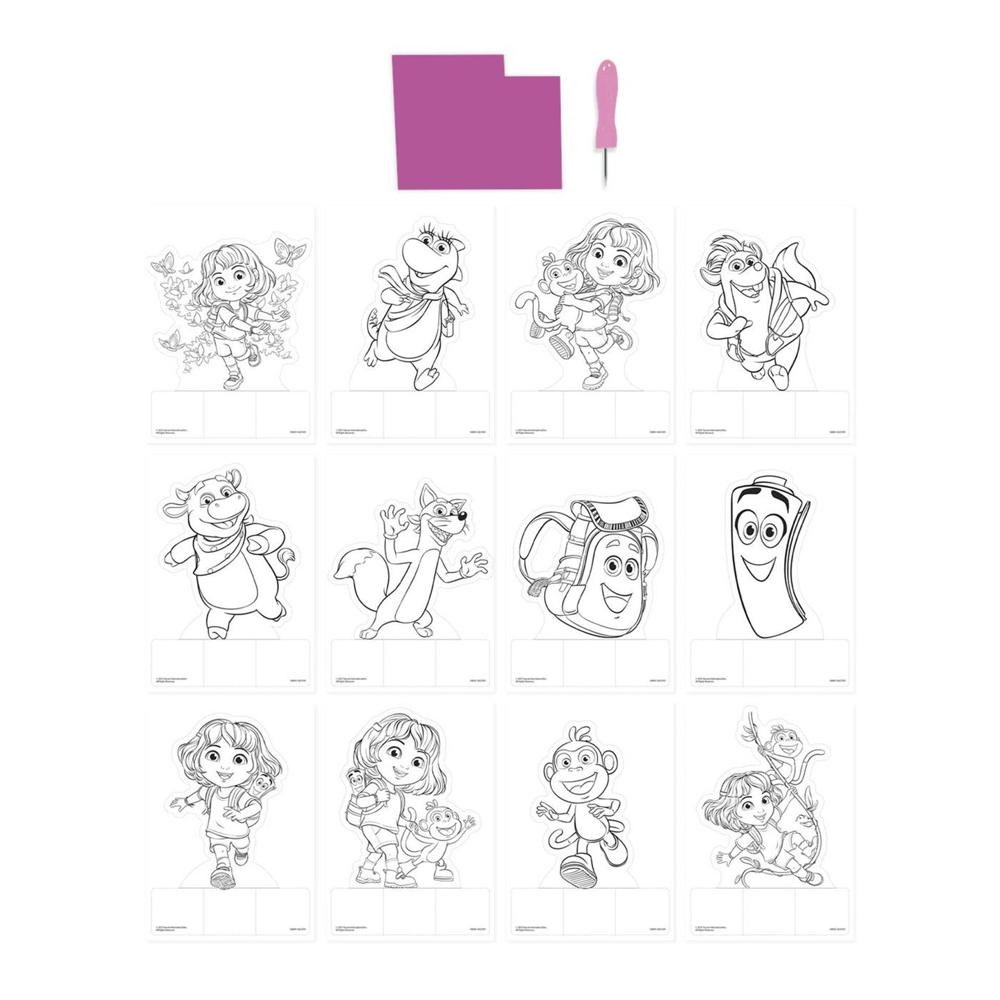 Moxy dora poussez des images 12 feuilles