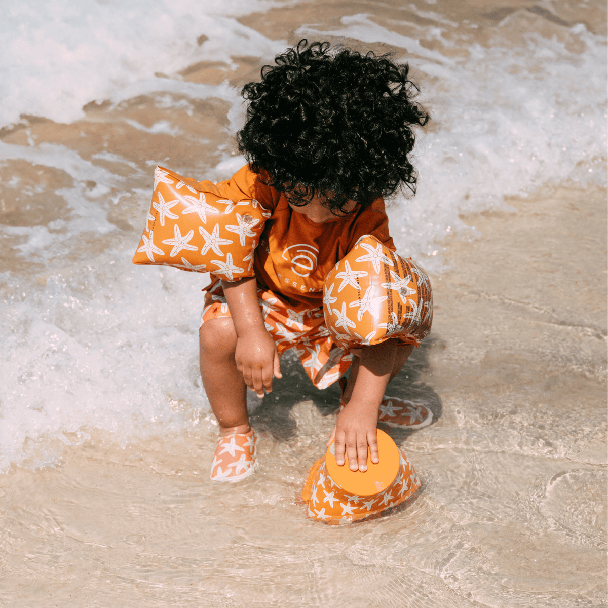 SEASTAR | Bandes de natation orange 2-6 ans