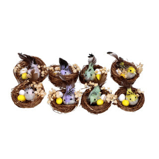 Bird's Nests 2 dans la boîte 4 Couleur d'assorti Pâques