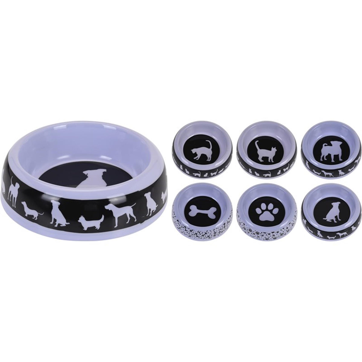 Gamelle en plastique pour chien collection Dogs 18cm