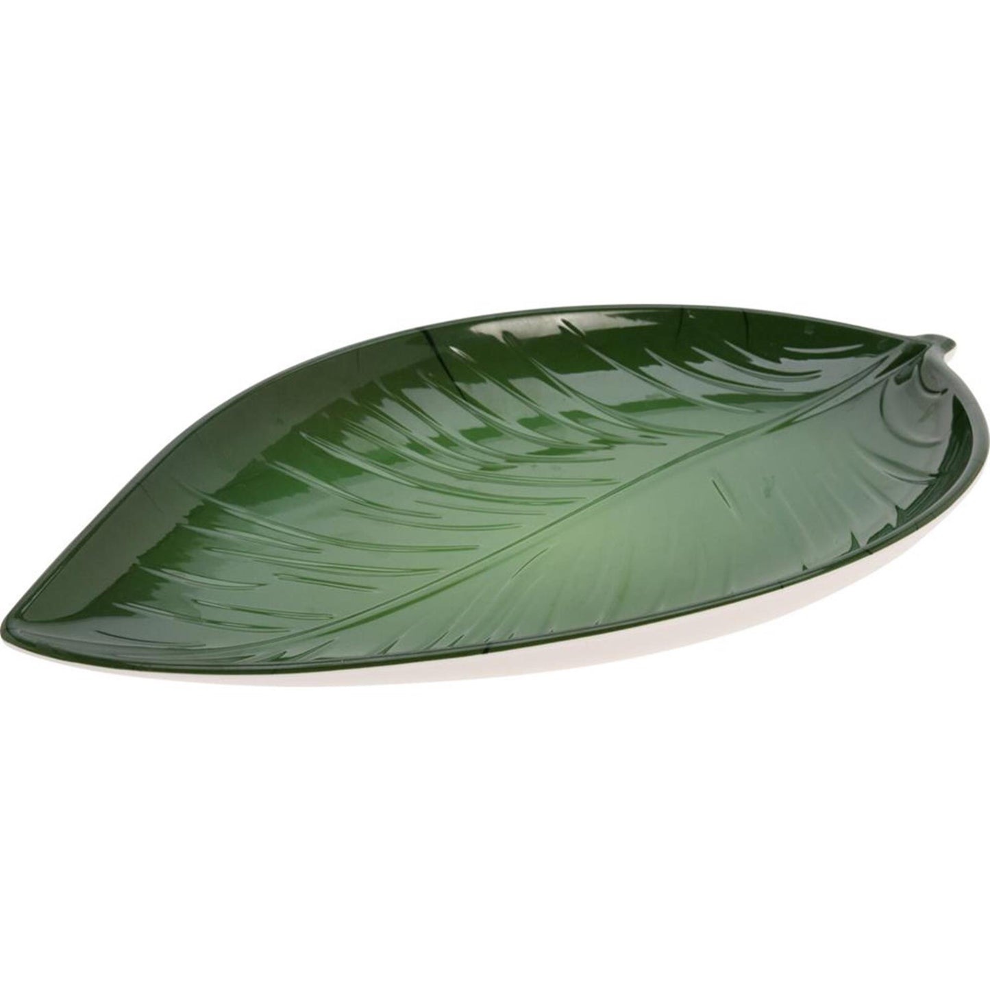 Excellente assiette ménagère en mélamine en forme de feuille 41x24cm