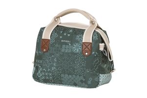 Basil Bohème City Bag - Sac à main, épaule et guidon vert - 8L - Déperlant - Imprimé bohème tendance