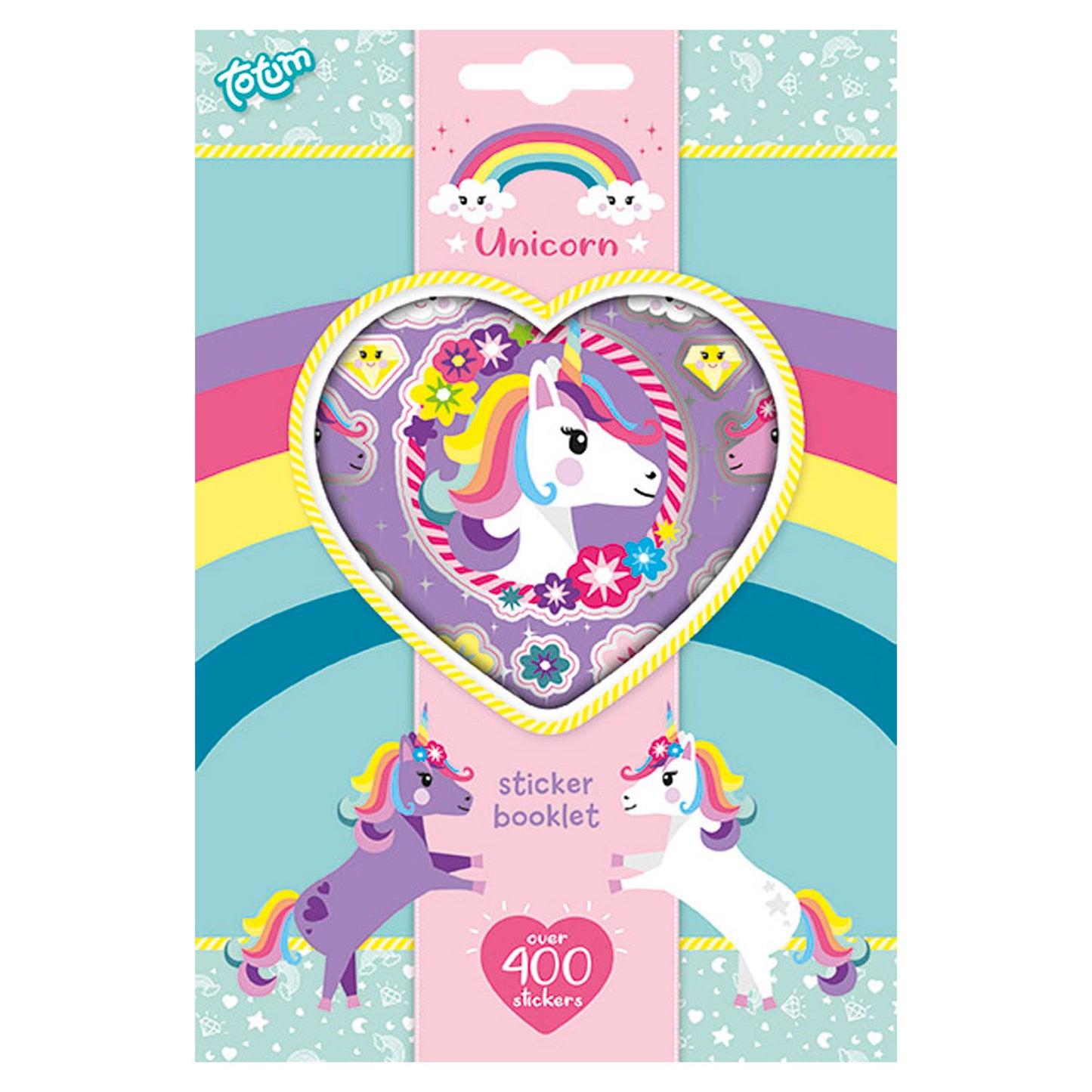 Livret d'autocollant Tottum Unicorn avec autocollants