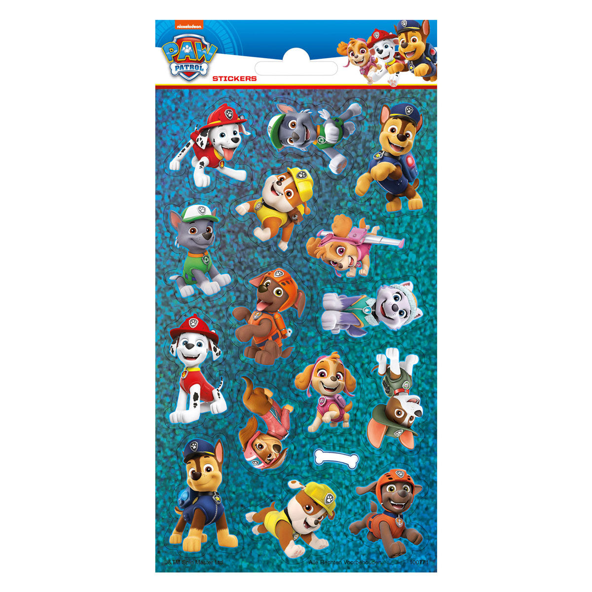 Total Stickervel Laser Paw Patrol