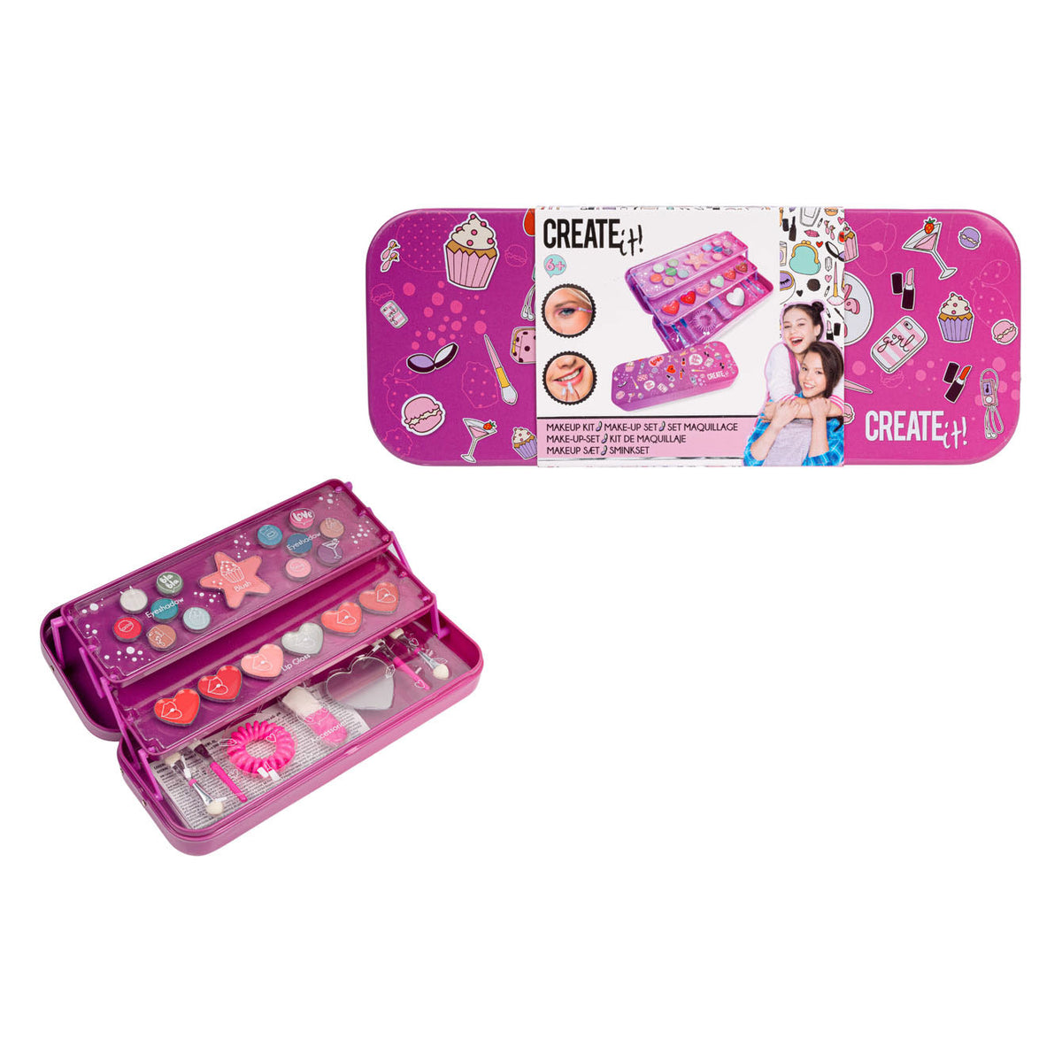 Créez-le! Le maquillage de beauté à 3 couches peut