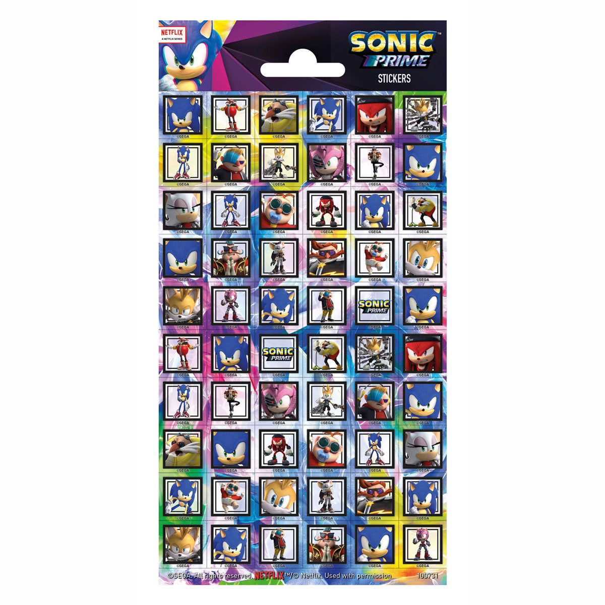 Feuille d'autocollants Totum Sonic