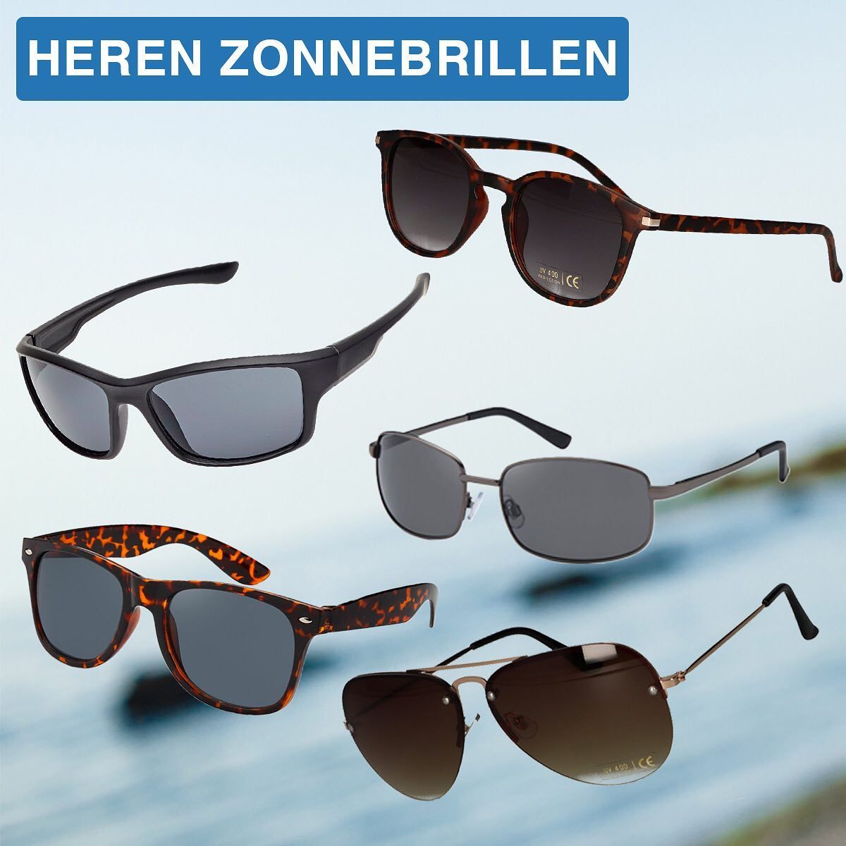 Spectrum Spectrum Lunettes de soleil Men Square Metal