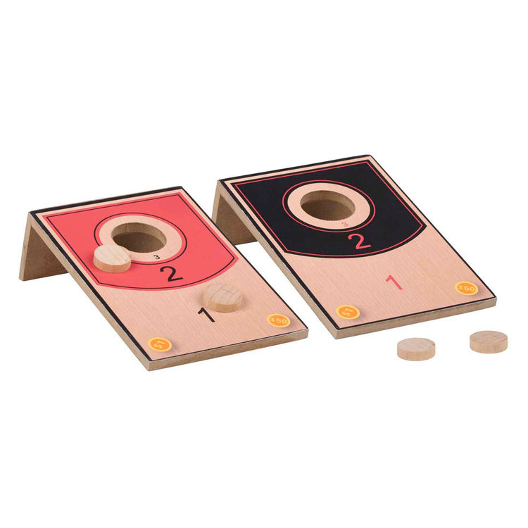 Jeu de lancer en bois, 6 pièces.